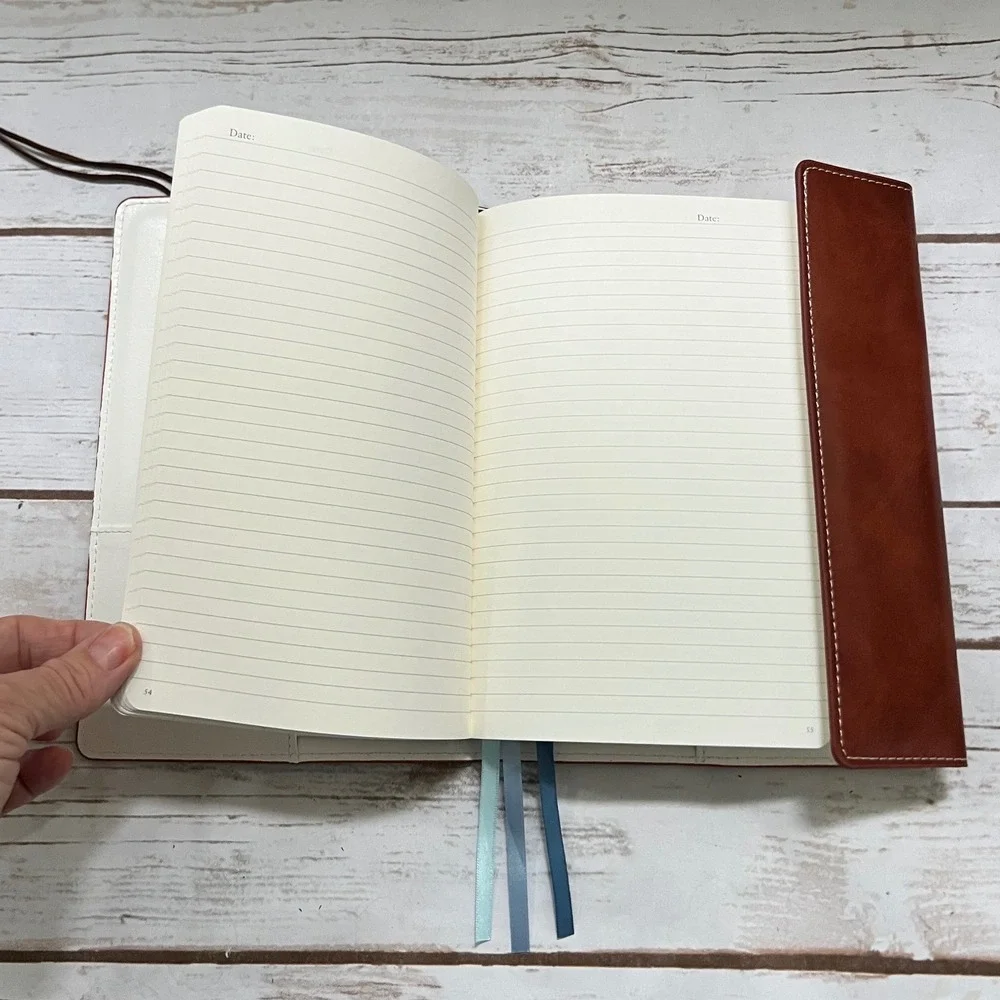 Tree of Life Refillable Journal Brown Tree of Life Vegan Leather 8.5x6 NWOT